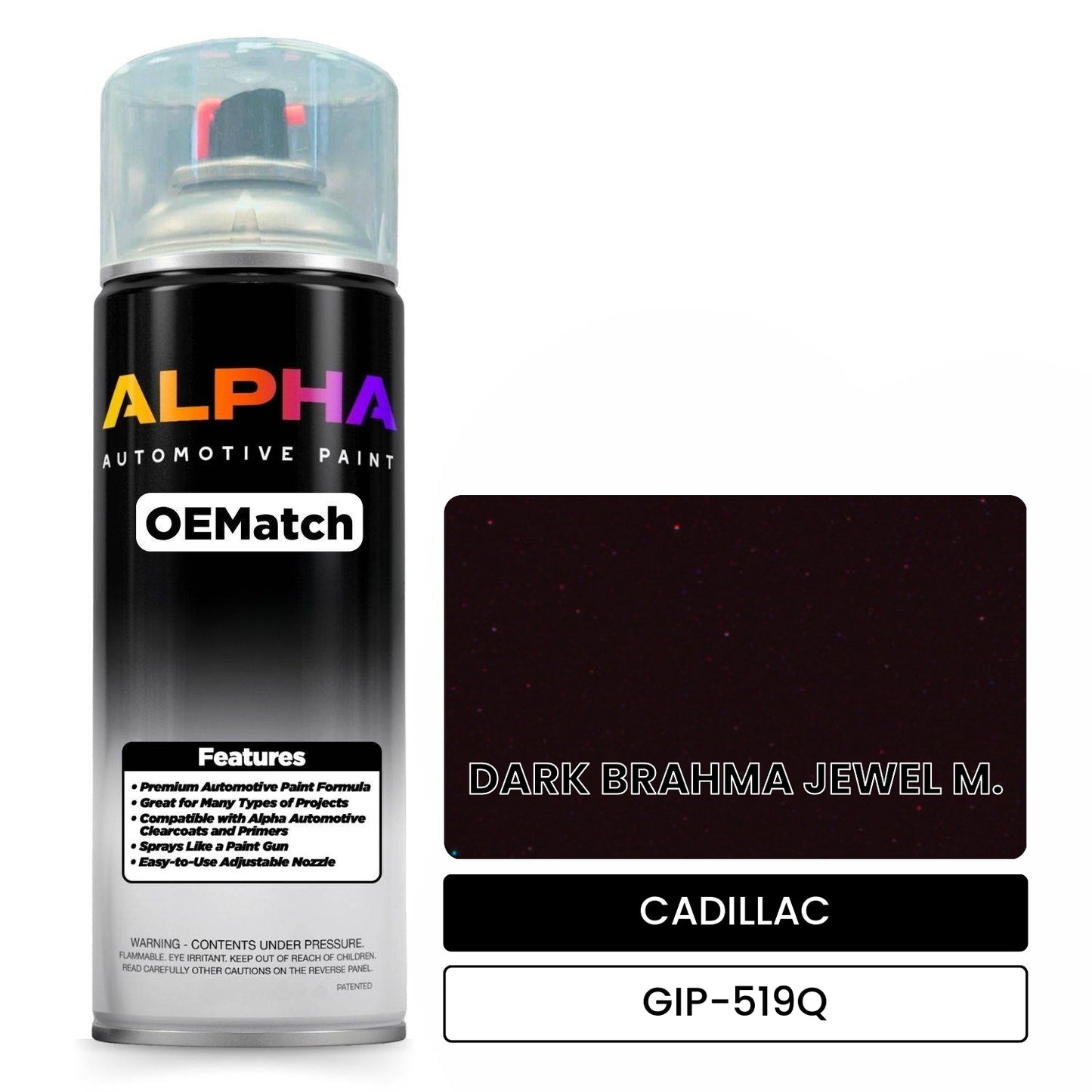 CADILLAC DARK BRAHMA JEWEL M. GIP-519Q OEMatch Spraycan
