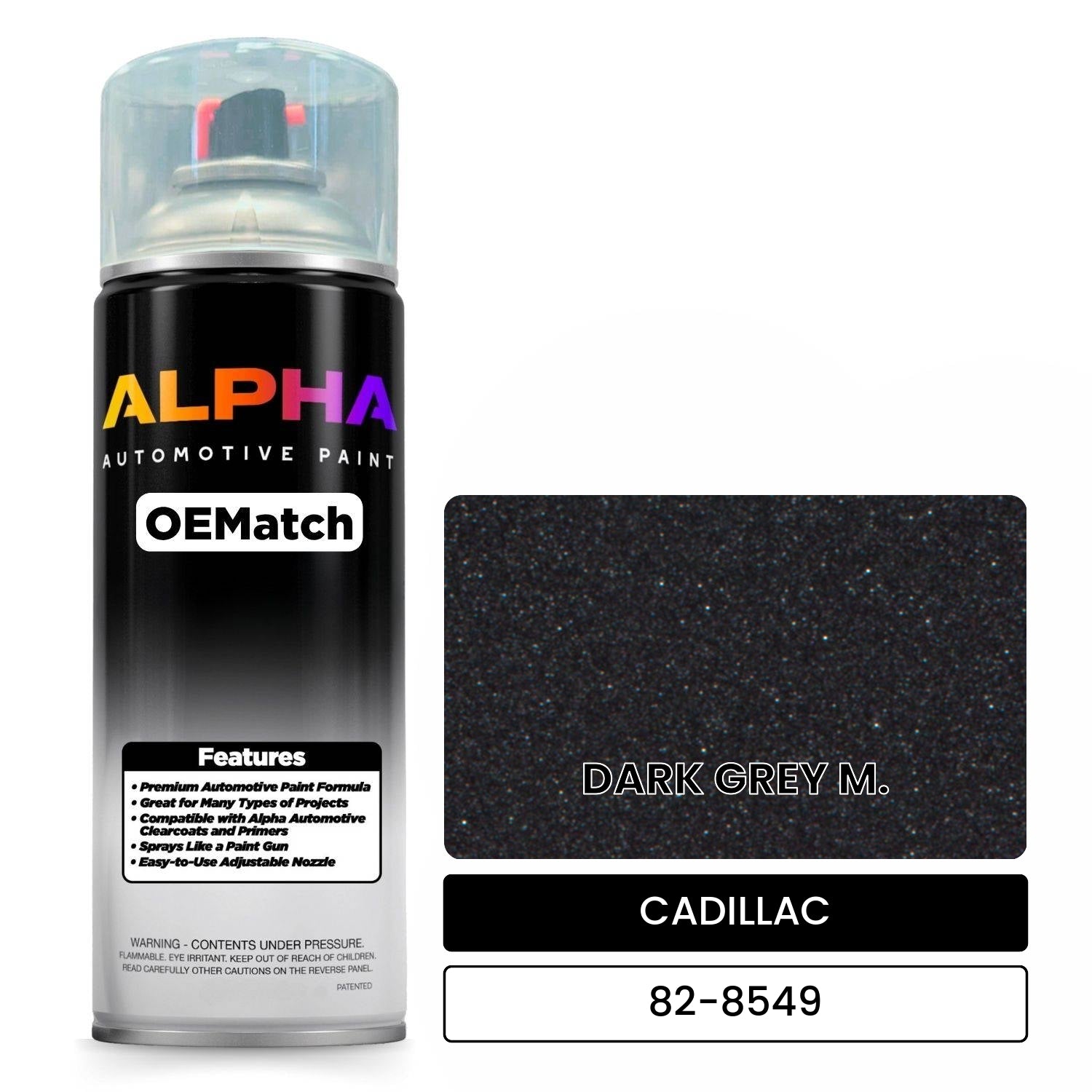 CADILLAC DARK GREY M. 82-8549 OEMatch Spraycan