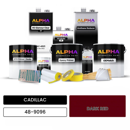 CADILLAC DARK RED 48-9096 OEMatch Vehicle Paint Kit
