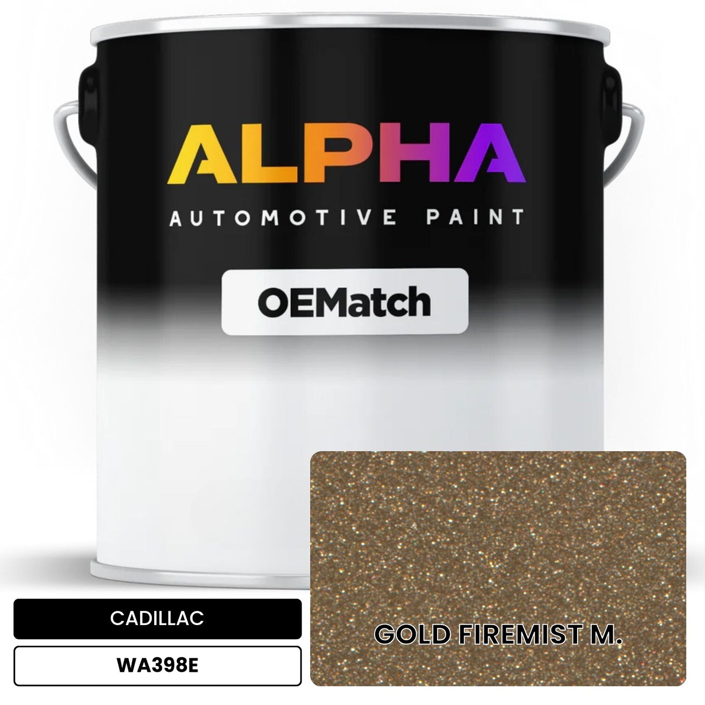 CADILLAC GOLD FIREMIST M. WA398E OEMatch Basecoat