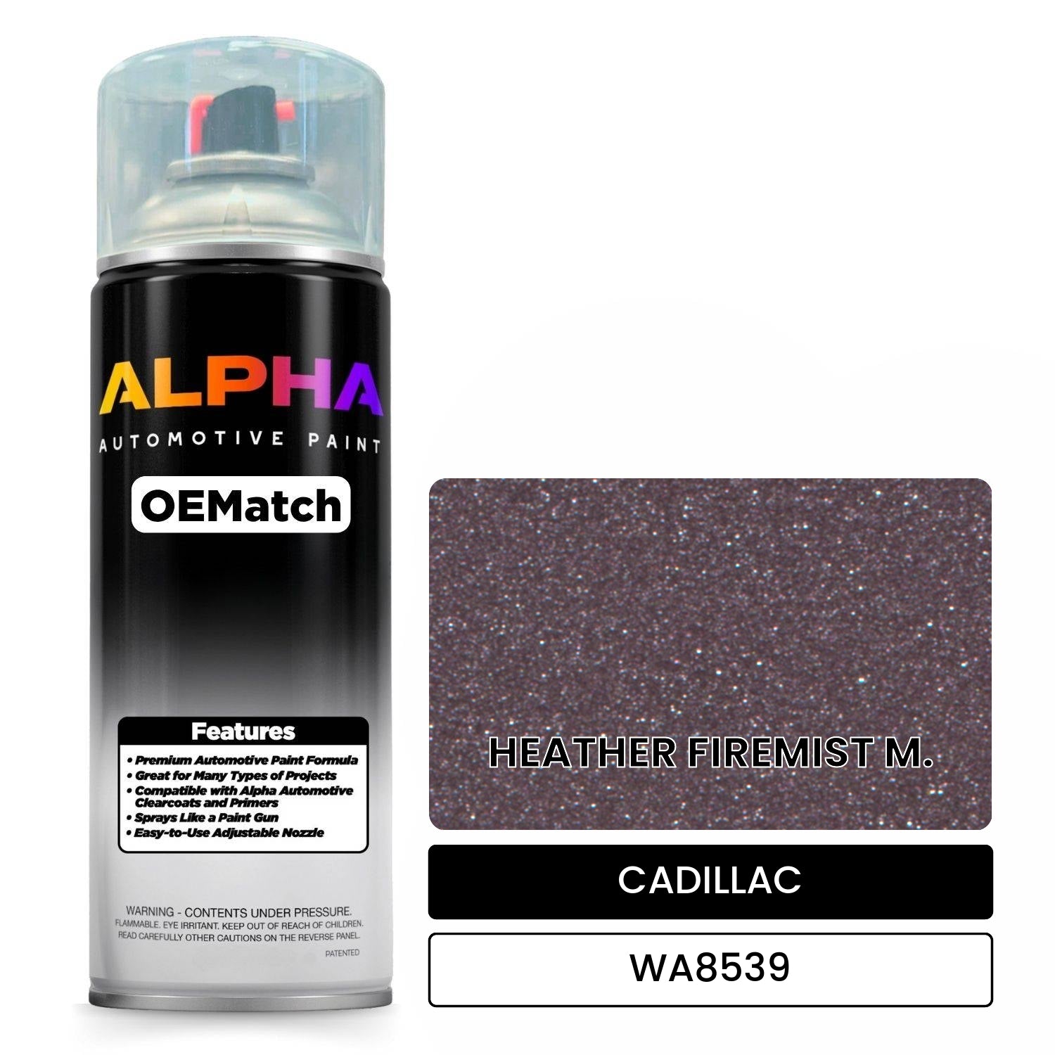 CADILLAC HEATHER FIREMIST M. WA8539 OEMatch Spraycan