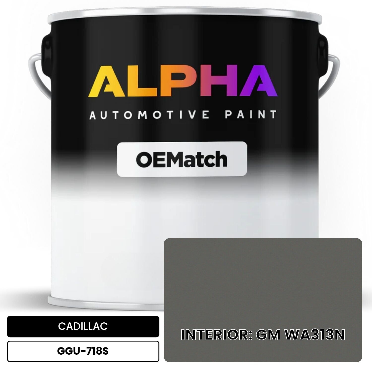 CADILLAC INTERIOR: GM WA313N GGU-718S OEMatch Basecoat