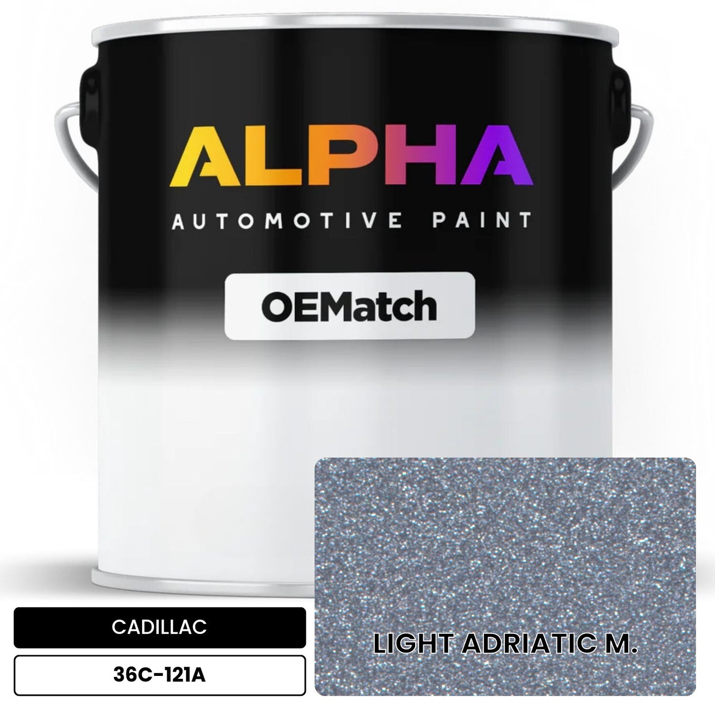 CADILLAC LIGHT ADRIATIC M. 36C-121A OEMatch Basecoat