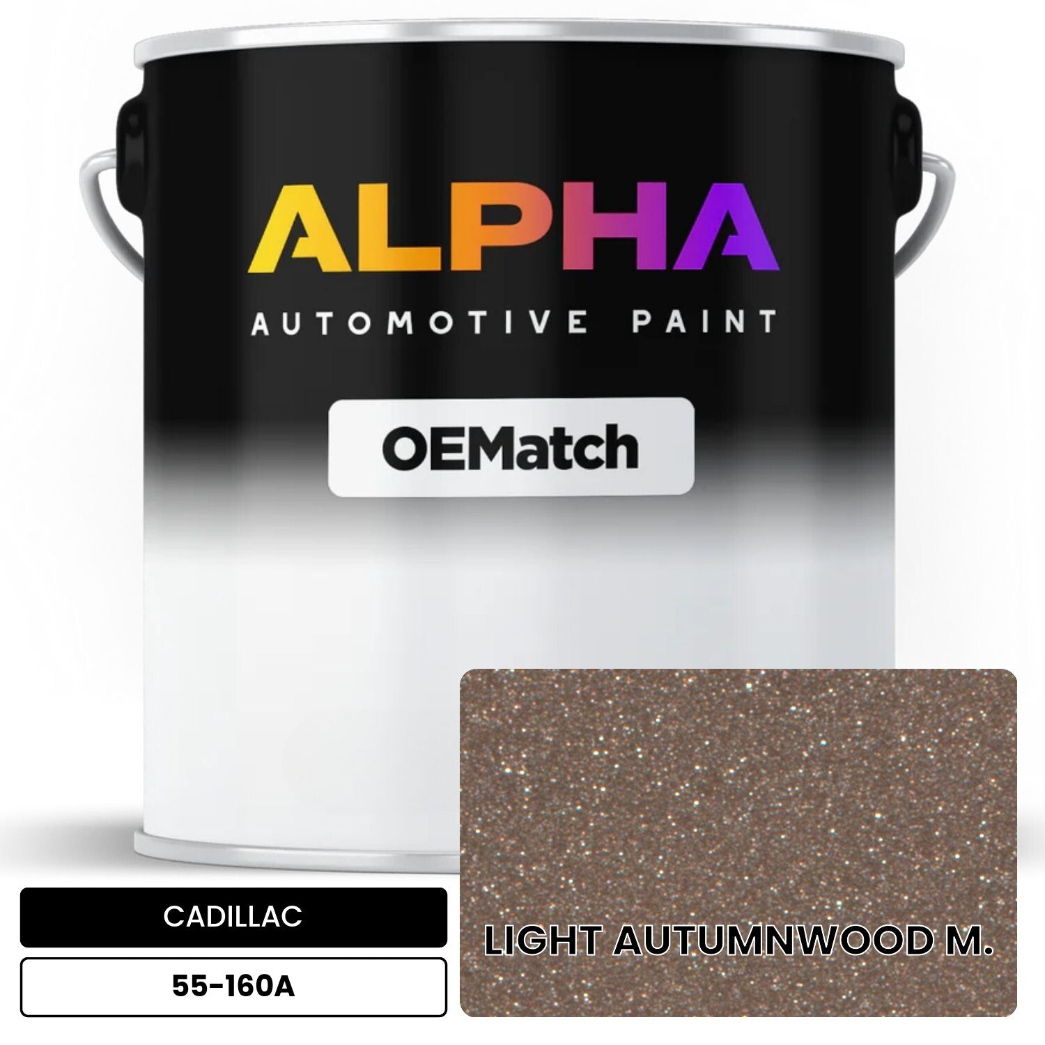 CADILLAC LIGHT AUTUMNWOOD M. 55-160A OEMatch Basecoat