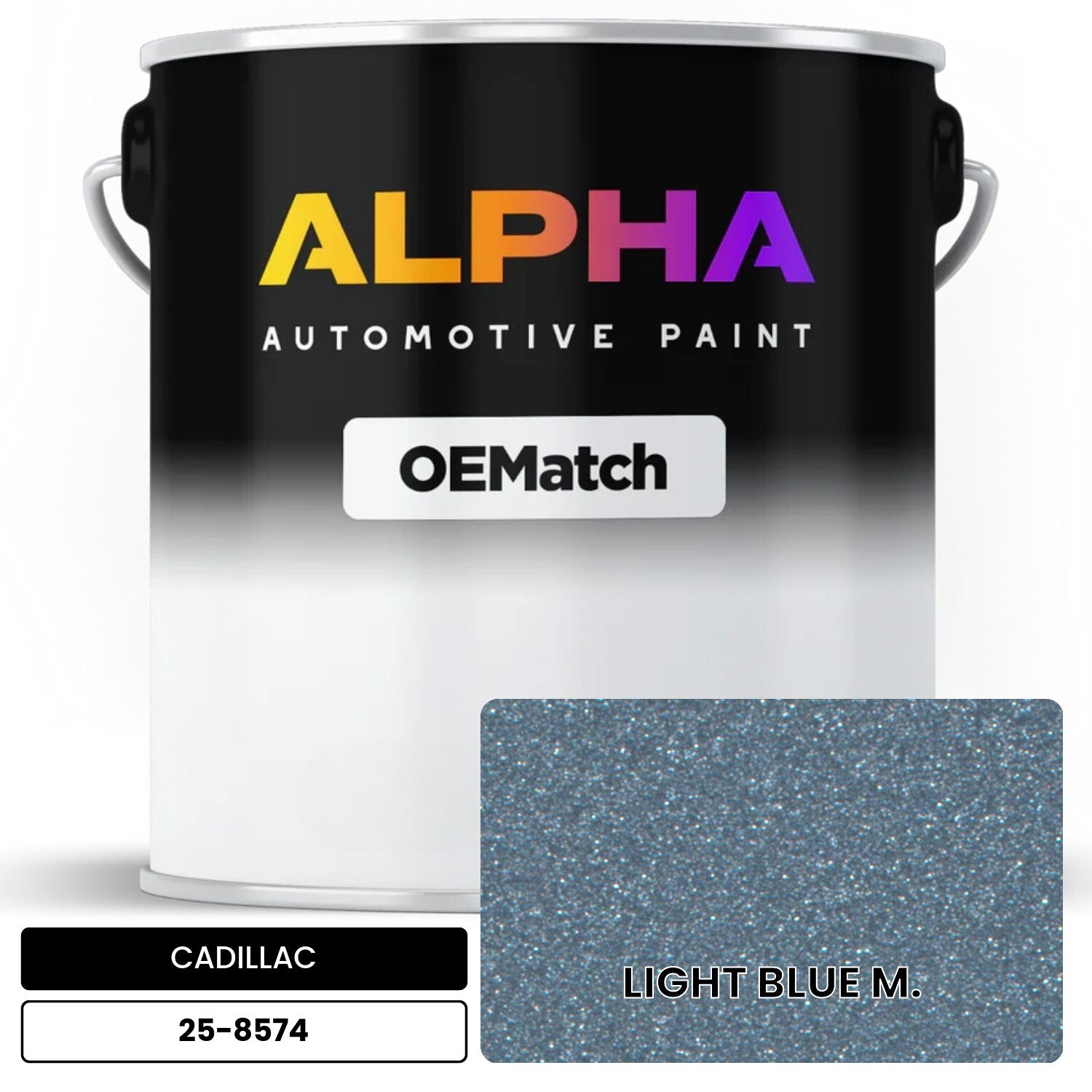 CADILLAC LIGHT BLUE M. 25-8574 OEMatch Basecoat