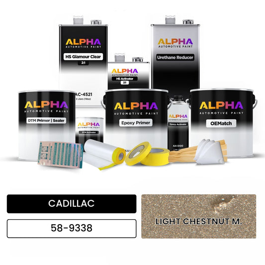 CADILLAC LIGHT CHESTNUT M. 58-9338 OEMatch Vehicle Paint Kit