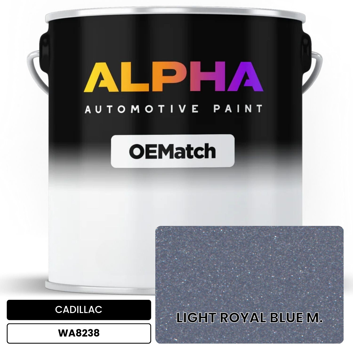 CADILLAC LIGHT ROYAL BLUE M. WA8238 OEMatch Basecoat