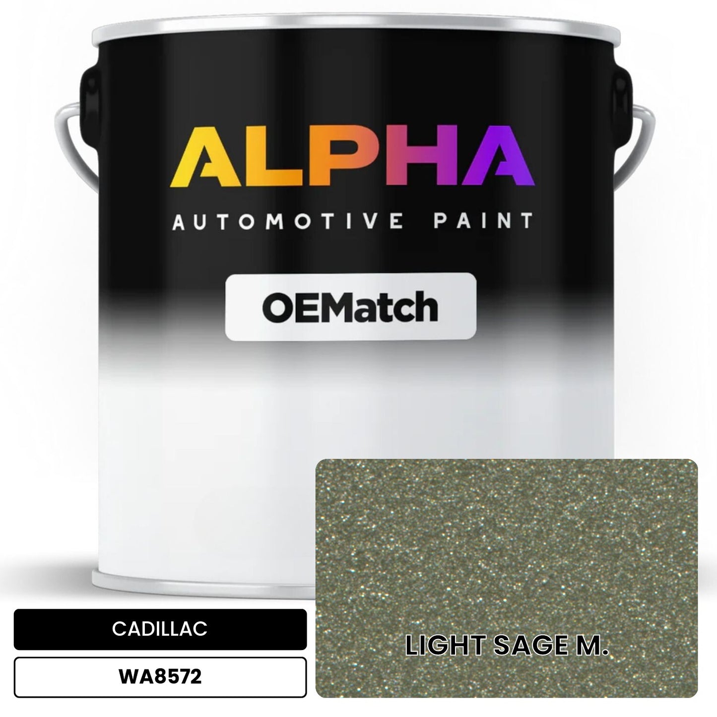 CADILLAC LIGHT SAGE M. WA8572 OEMatch Basecoat