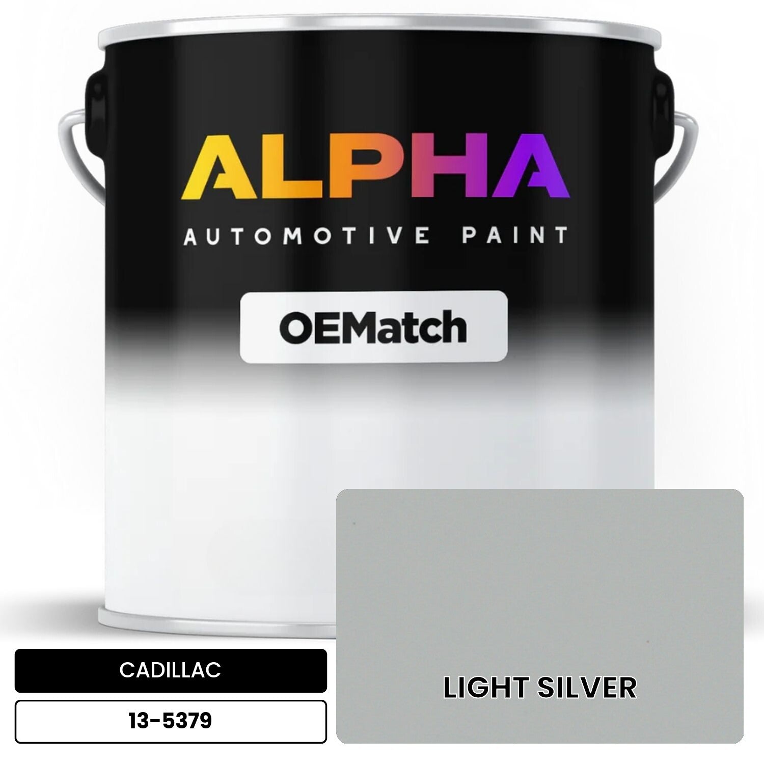 CADILLAC LIGHT SILVER 13-5379 OEMatch Basecoat