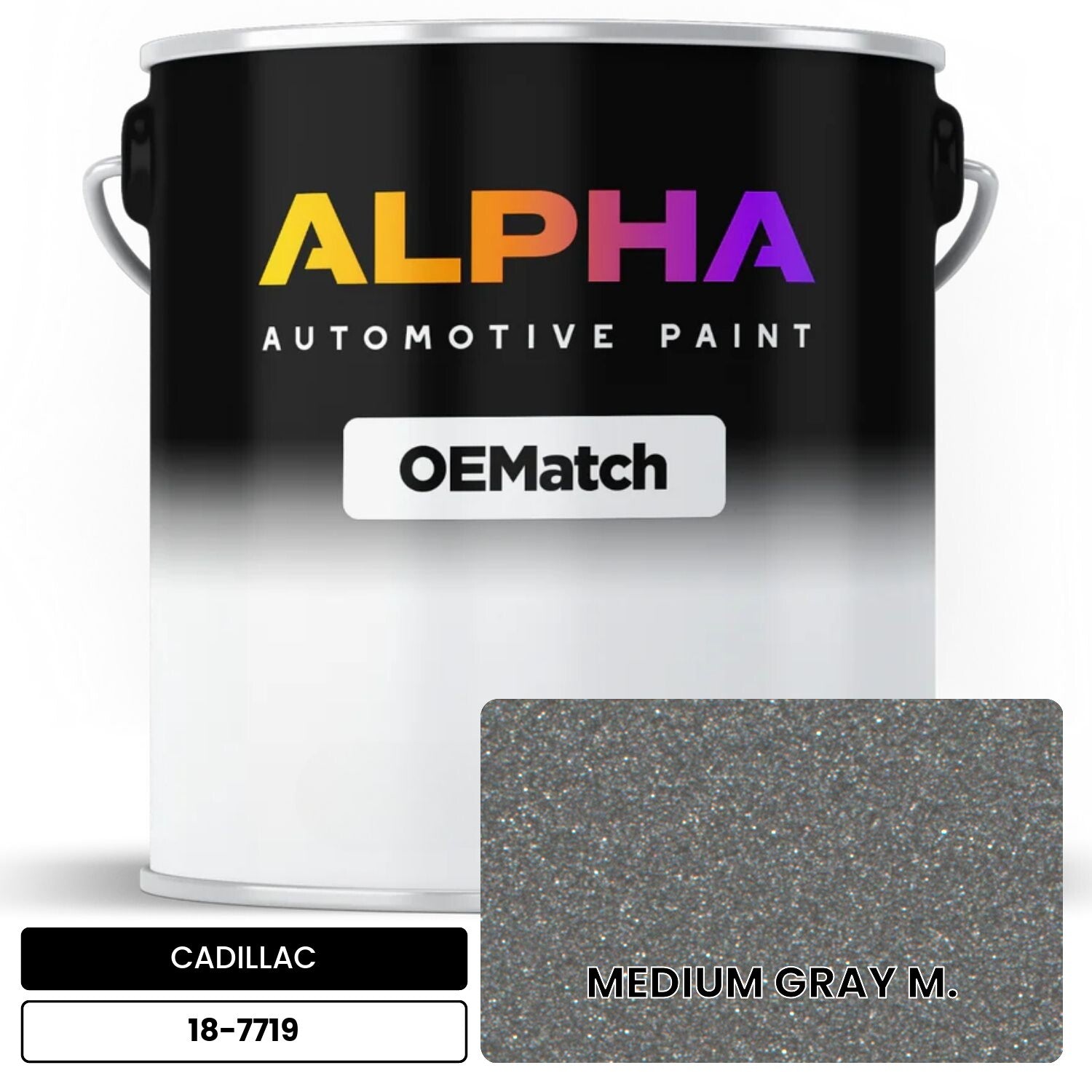 CADILLAC MEDIUM GRAY M. 18-7719 OEMatch Basecoat