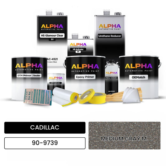 CADILLAC MEDIUM GRAY M. 90-9739 OEMatch Vehicle Paint Kit
