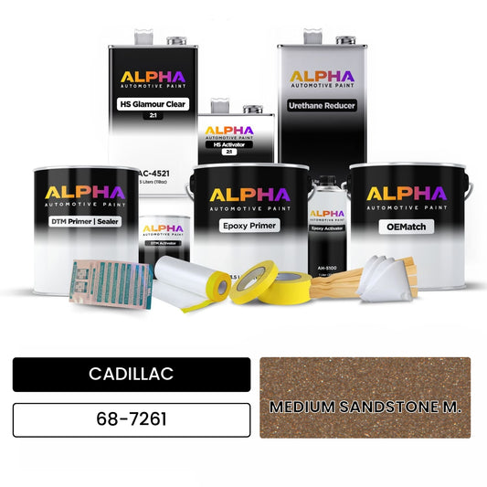CADILLAC MEDIUM SANDSTONE M. 68-7261 OEMatch Vehicle Paint Kit