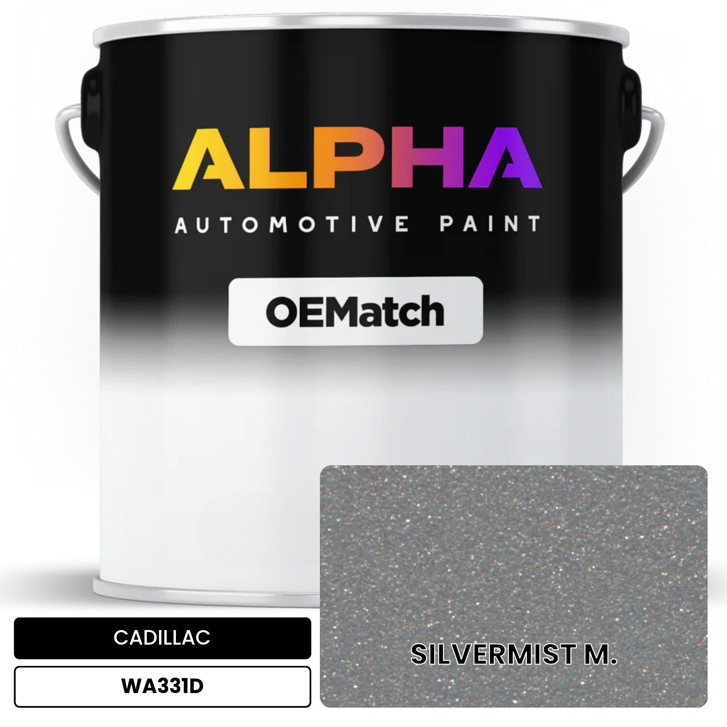 CADILLAC SILVERMIST M. WA331D OEMatch Basecoat