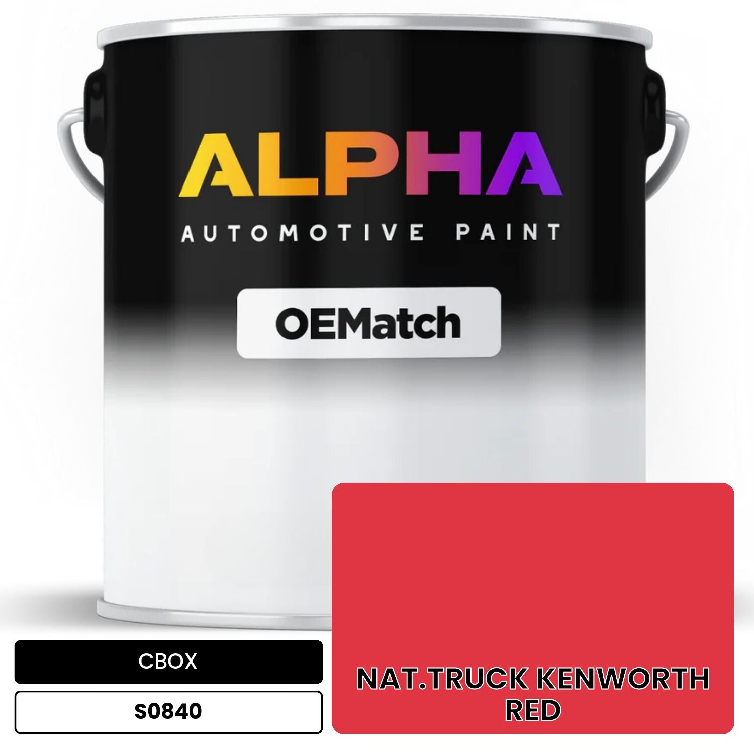 CBOX NAT.TRUCK KENWORTH RED S0840 OEMatch Basecoat