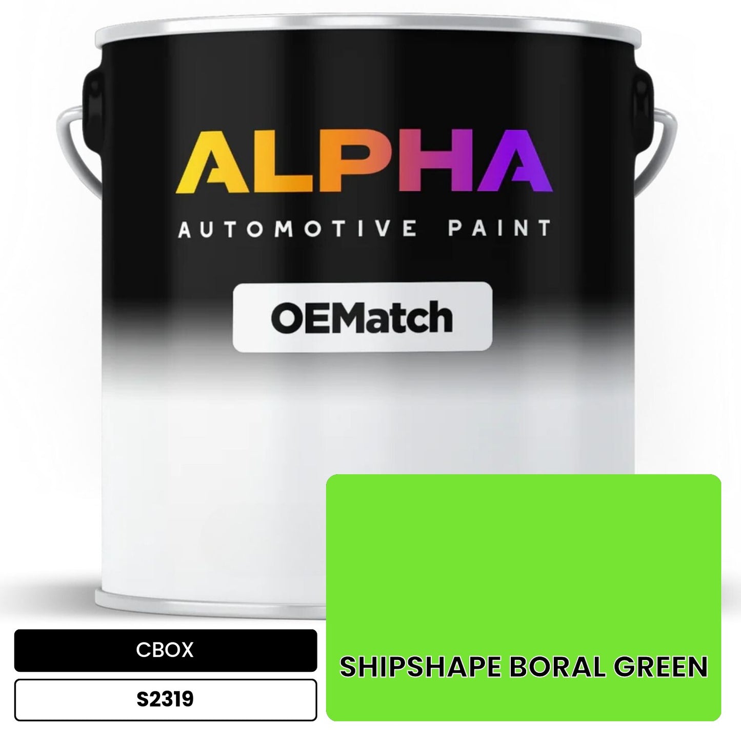 CBOX SHIPSHAPE BORAL GREEN S2319 OEMatch Basecoat