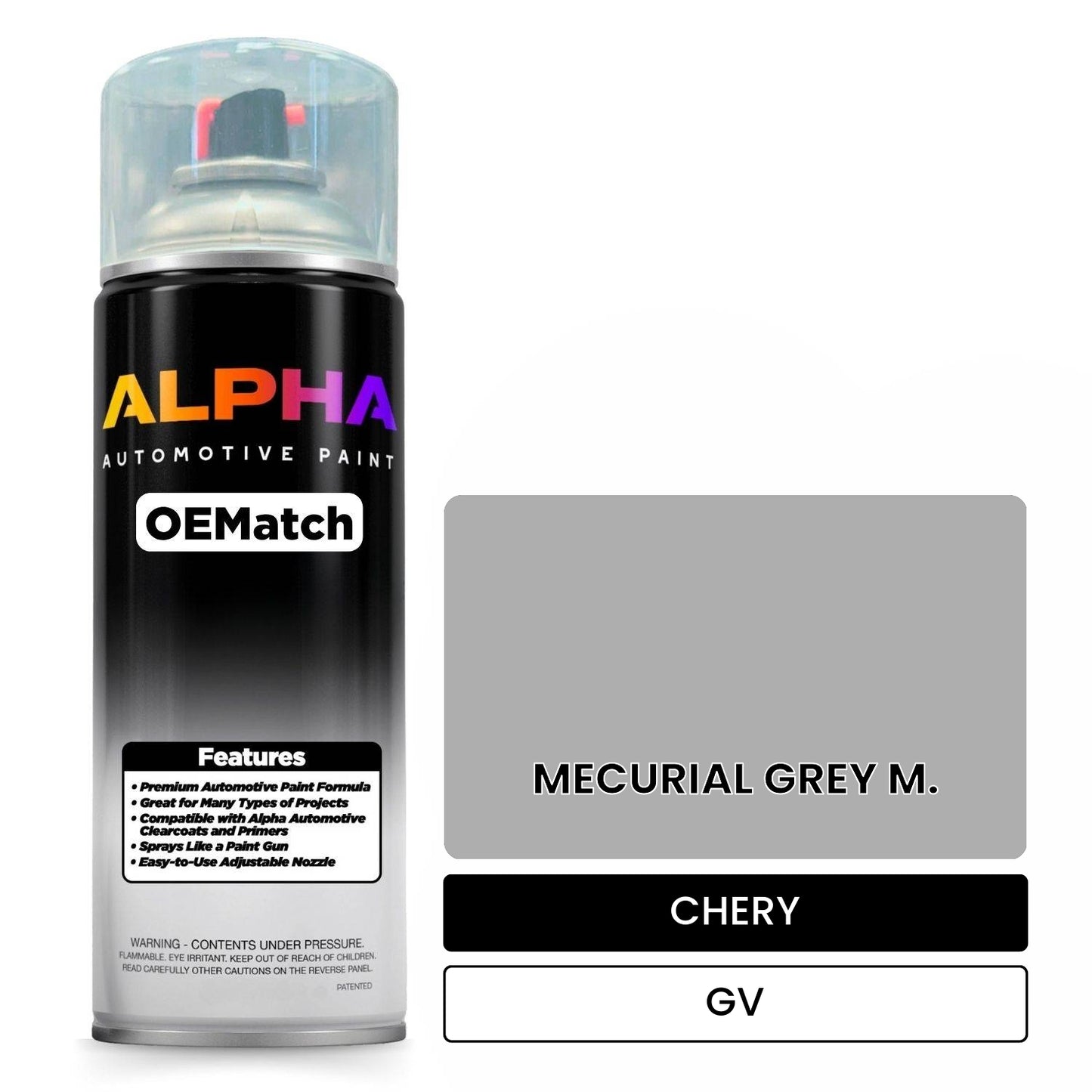 CHERY MECURIAL GREY M. GV OEMatch Spraycan