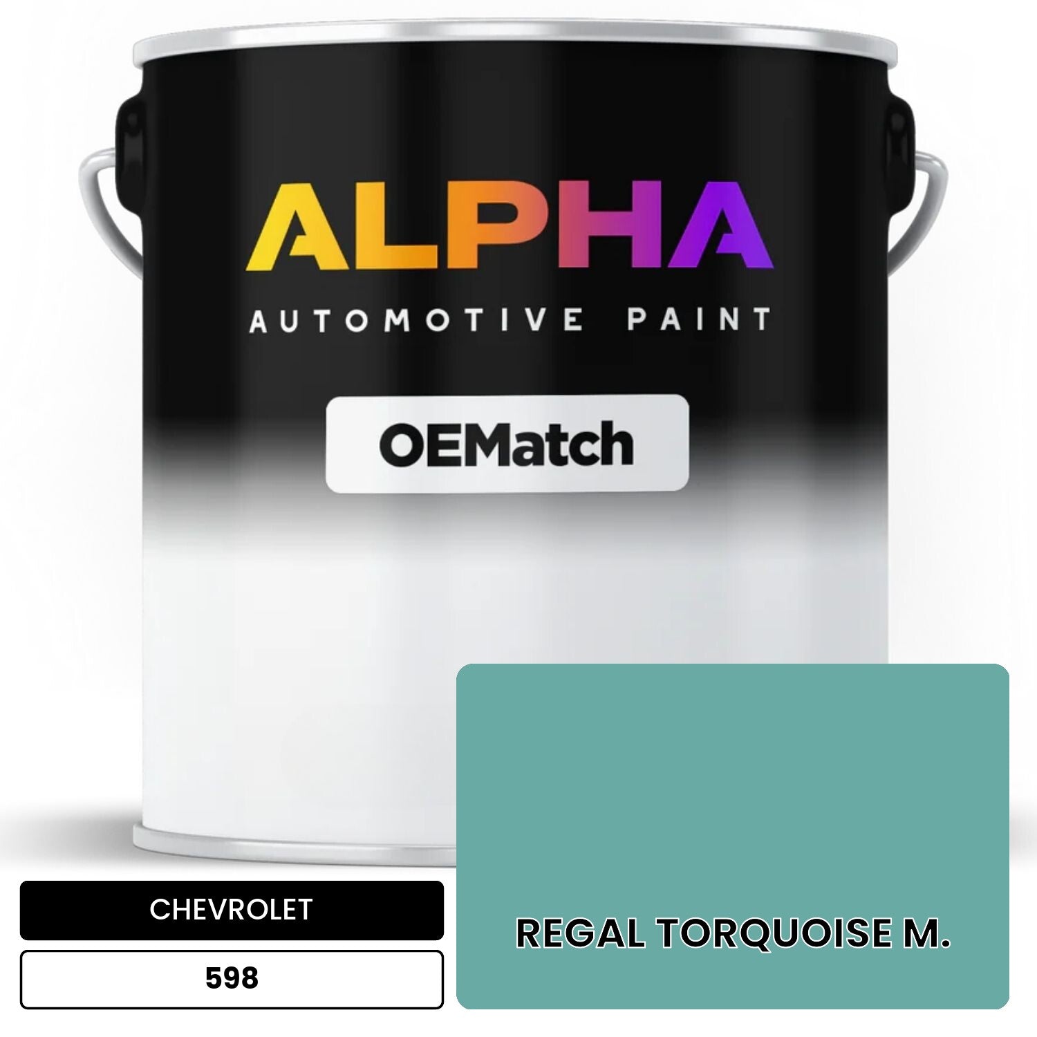 CHEVROLET REGAL TORQUOISE M. 598 OEMatch Basecoat