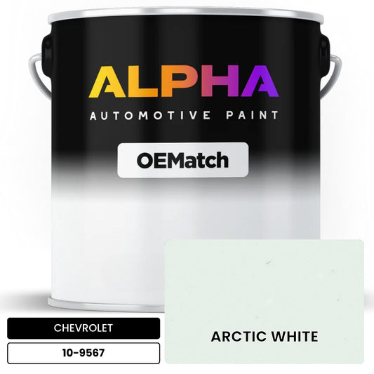 CHEVROLET ARCTIC WHITE 10-9567 OEMatch Basecoat