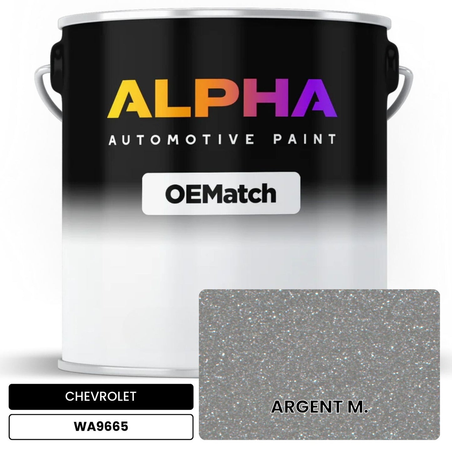CHEVROLET ARGENT M. WA9665 OEMatch Basecoat