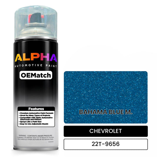 CHEVROLET BAHAMA BLUE M. 22T-9656 OEMatch Spraycan