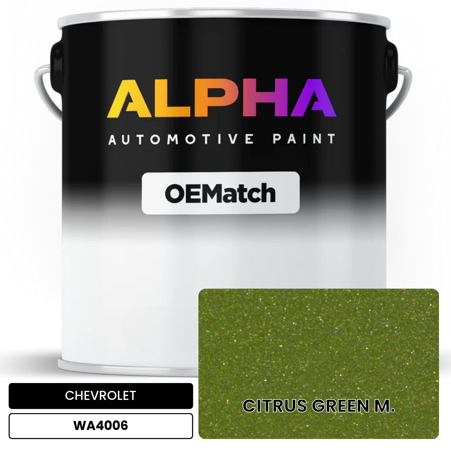 CHEVROLET CITRUS GREEN M. WA4006 OEMatch Basecoat