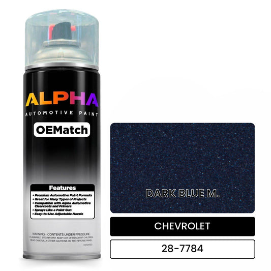 CHEVROLET DARK BLUE M. 28-7784 OEMatch Spraycan