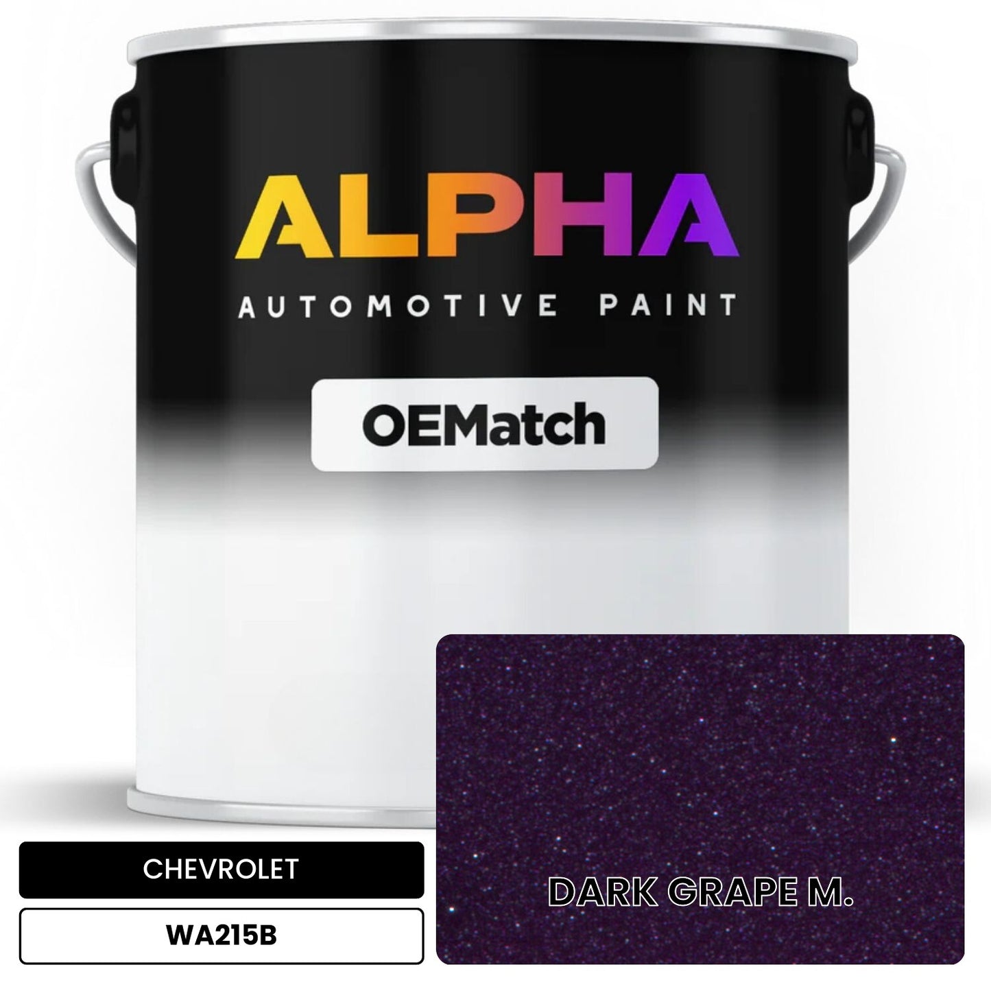 CHEVROLET DARK GRAPE M. WA215B OEMatch Basecoat
