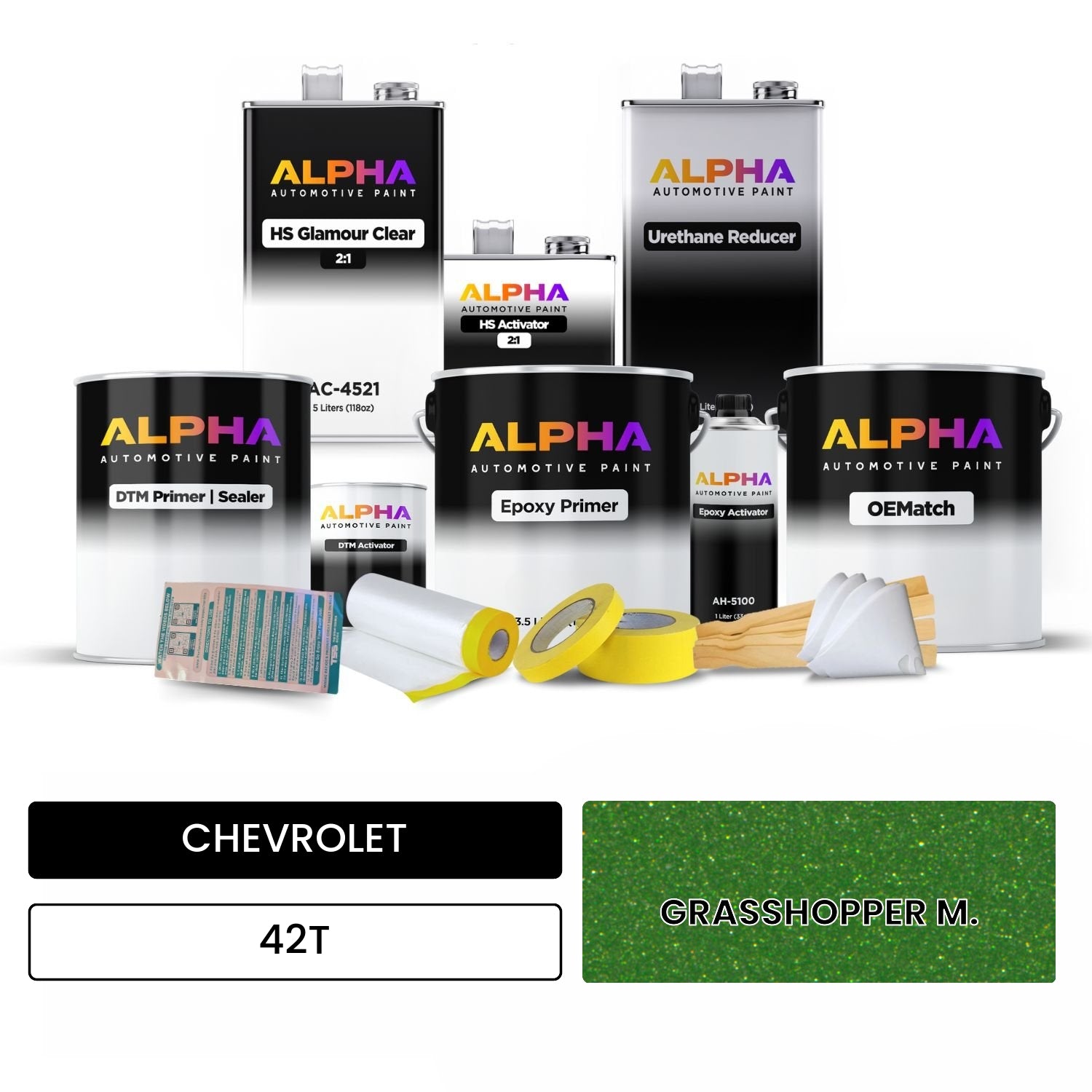 CHEVROLET GRASSHOPPER M. 42T OEMatch Vehicle Paint Kit