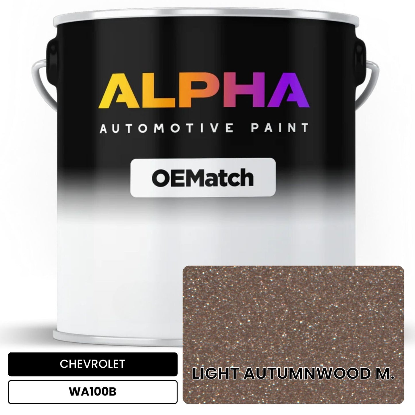 CHEVROLET LIGHT AUTUMNWOOD M. WA100B OEMatch Basecoat