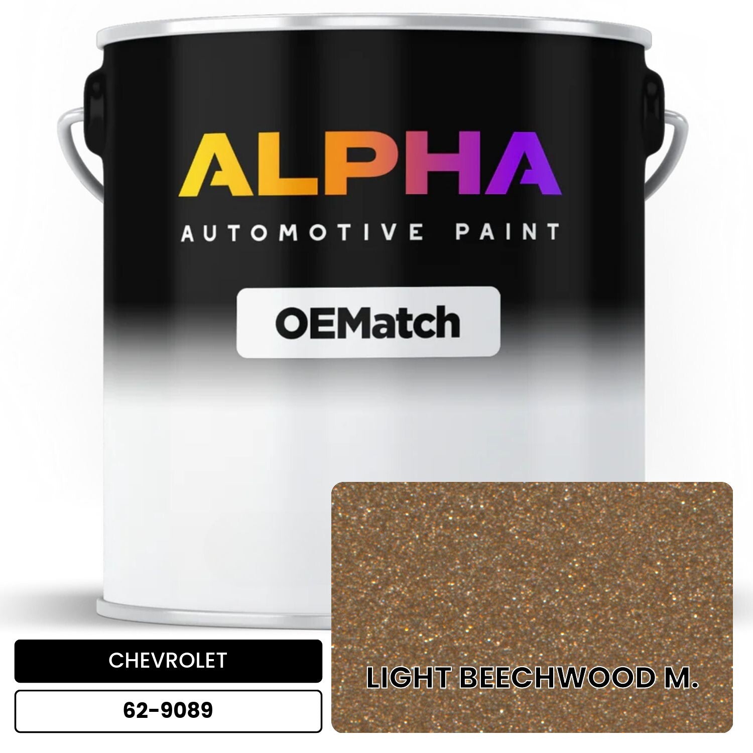 CHEVROLET LIGHT BEECHWOOD M. 62-9089 OEMatch Basecoat