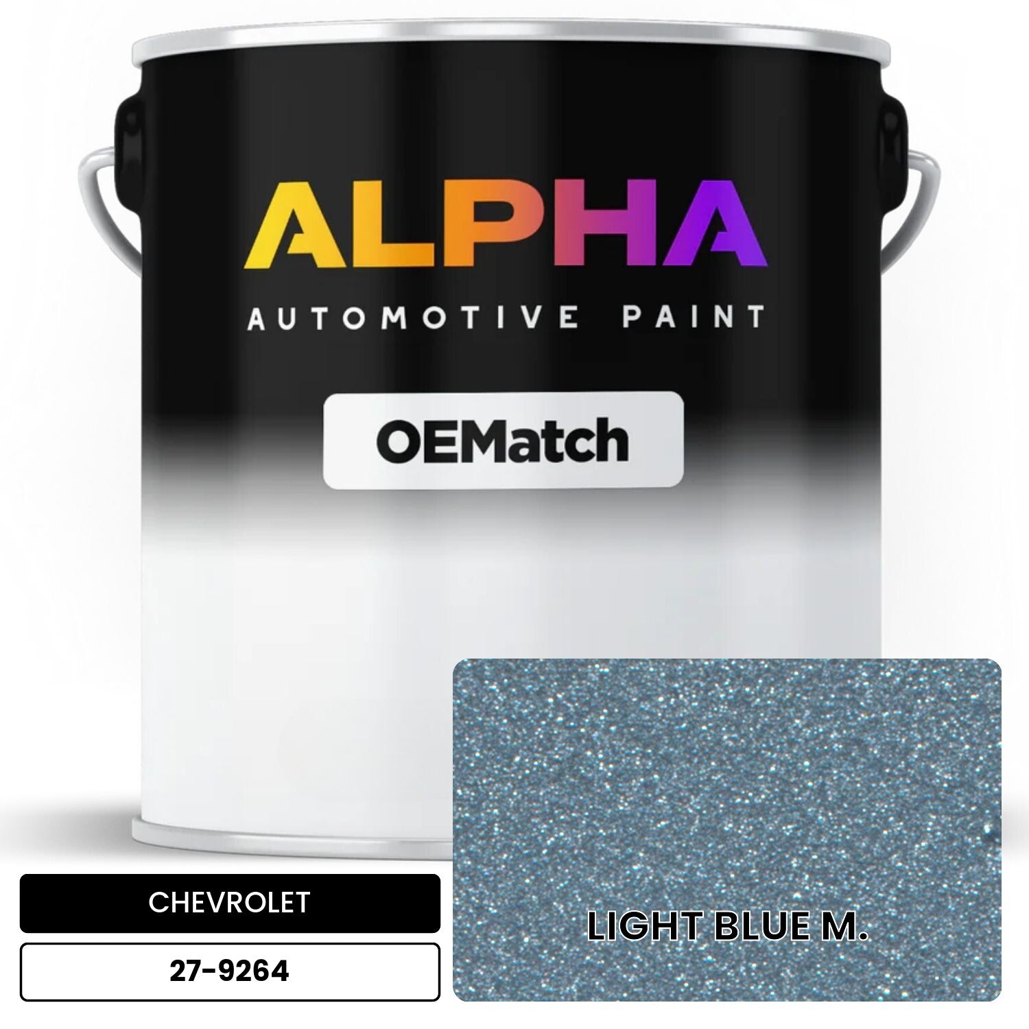 CHEVROLET LIGHT BLUE M. 27-9264 OEMatch Basecoat