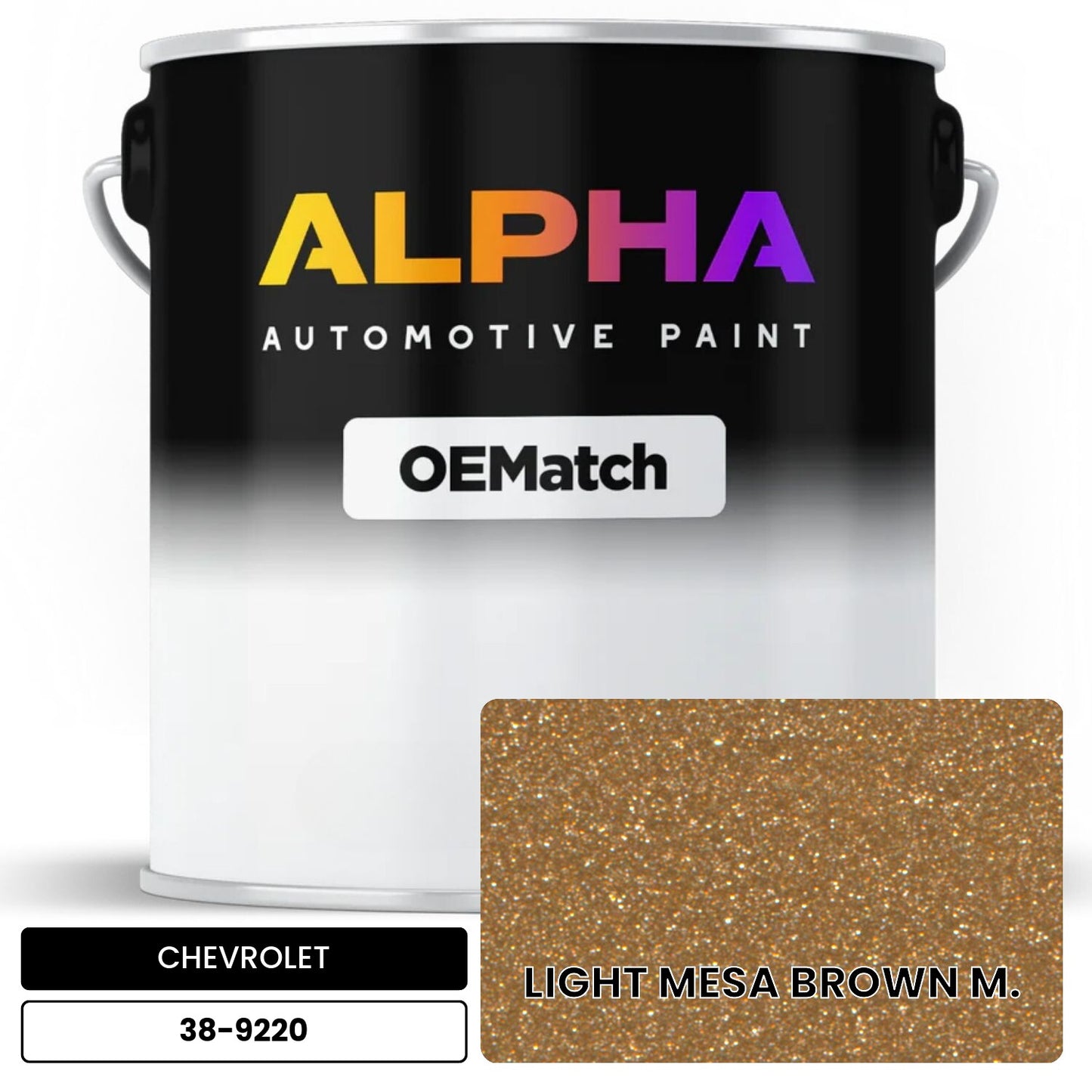 CHEVROLET LIGHT MESA BROWN M. 38-9220 OEMatch Basecoat