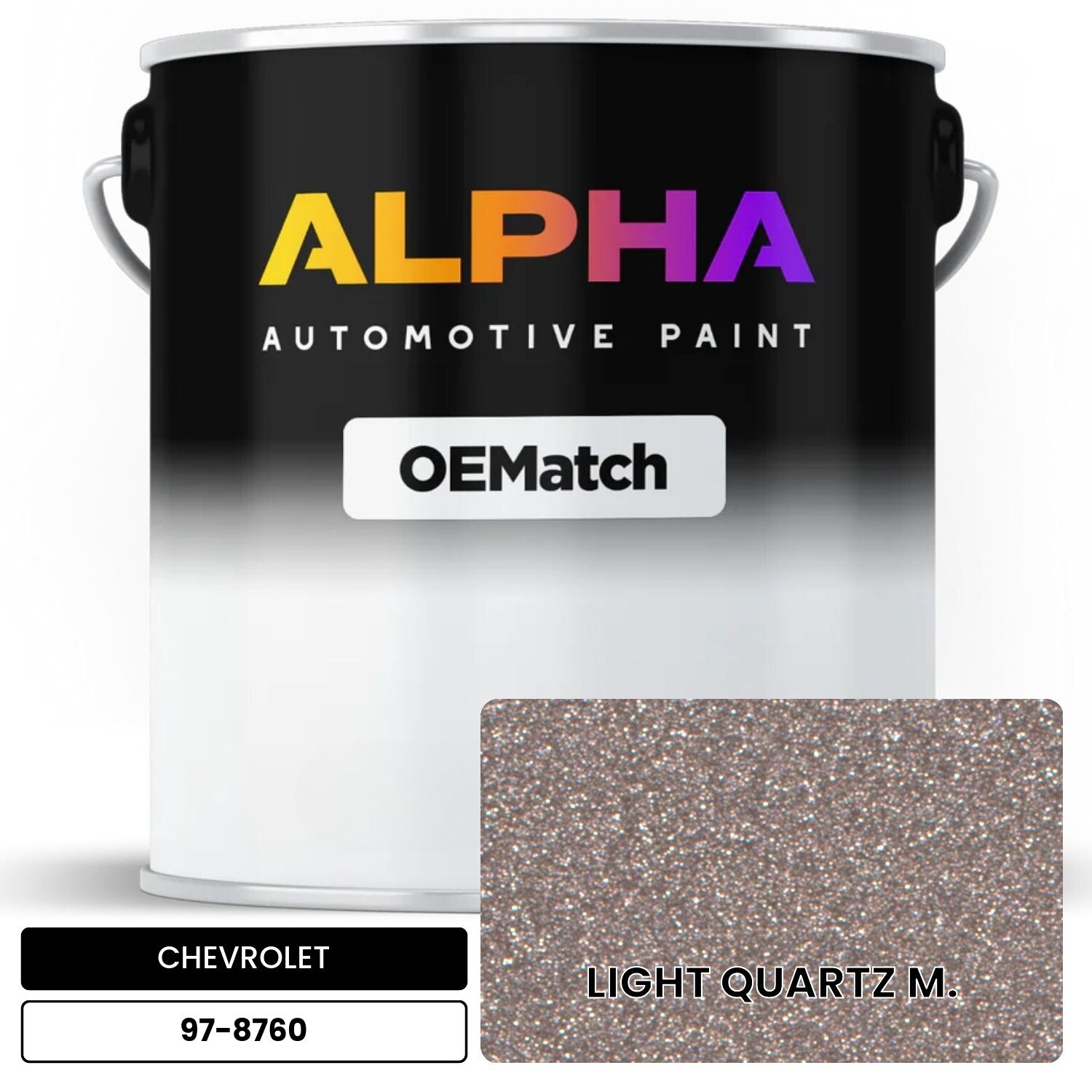 CHEVROLET LIGHT QUARTZ M. 97-8760 OEMatch Basecoat