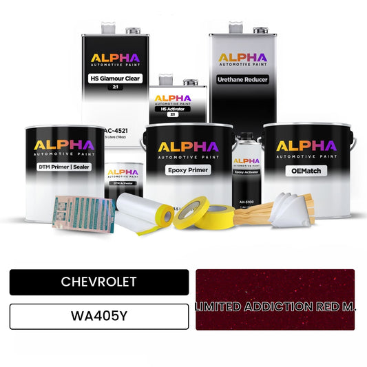 CHEVROLET LIMITED ADDICTION RED M. WA405Y OEMatch Vehicle Paint Kit