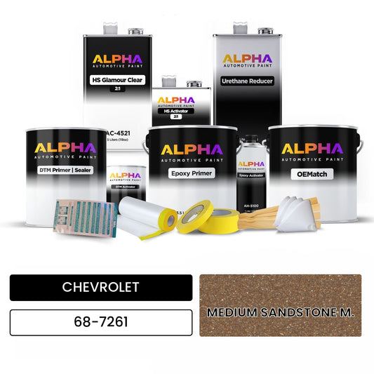 CHEVROLET MEDIUM SANDSTONE M. 68-7261 OEMatch Vehicle Paint Kit