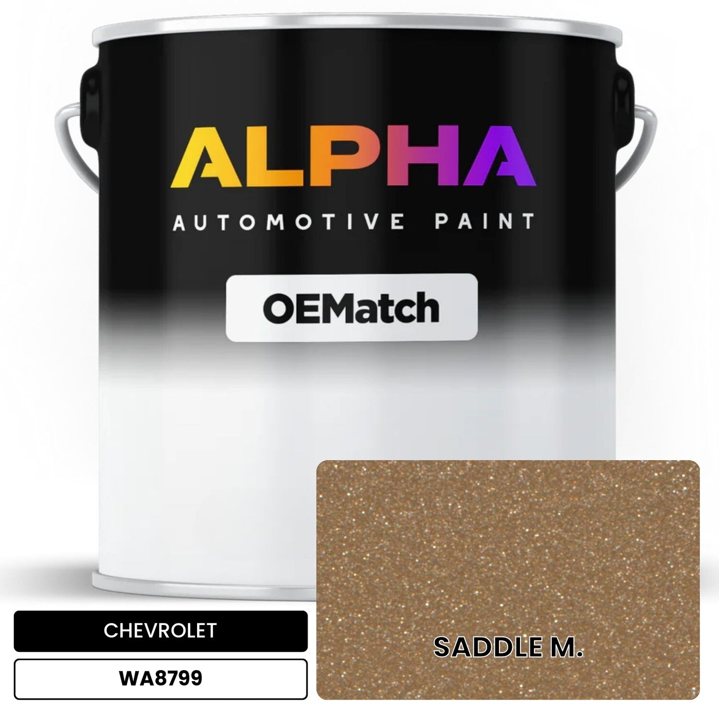 CHEVROLET SADDLE M. WA8799 OEMatch Basecoat