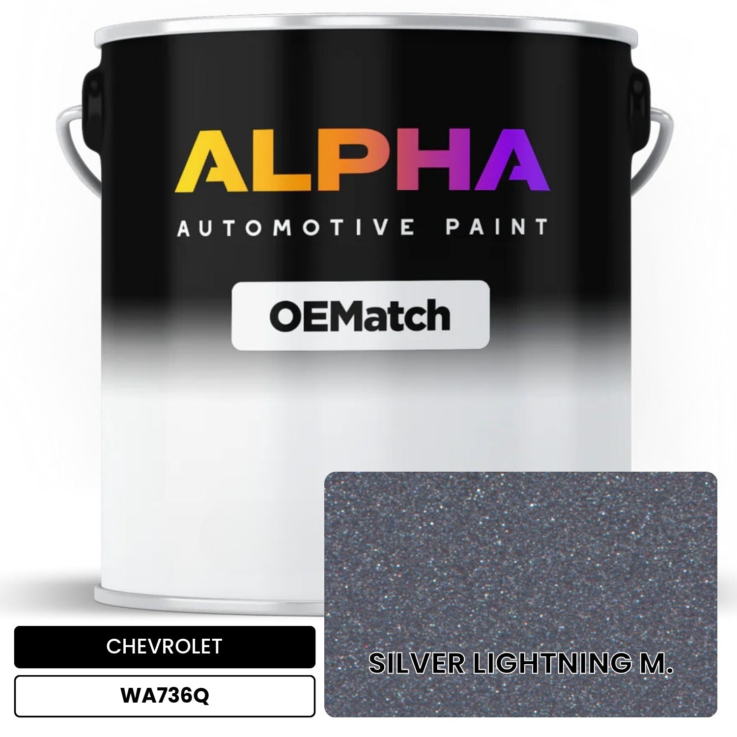 CHEVROLET SILVER LIGHTNING M. WA736Q OEMatch Basecoat