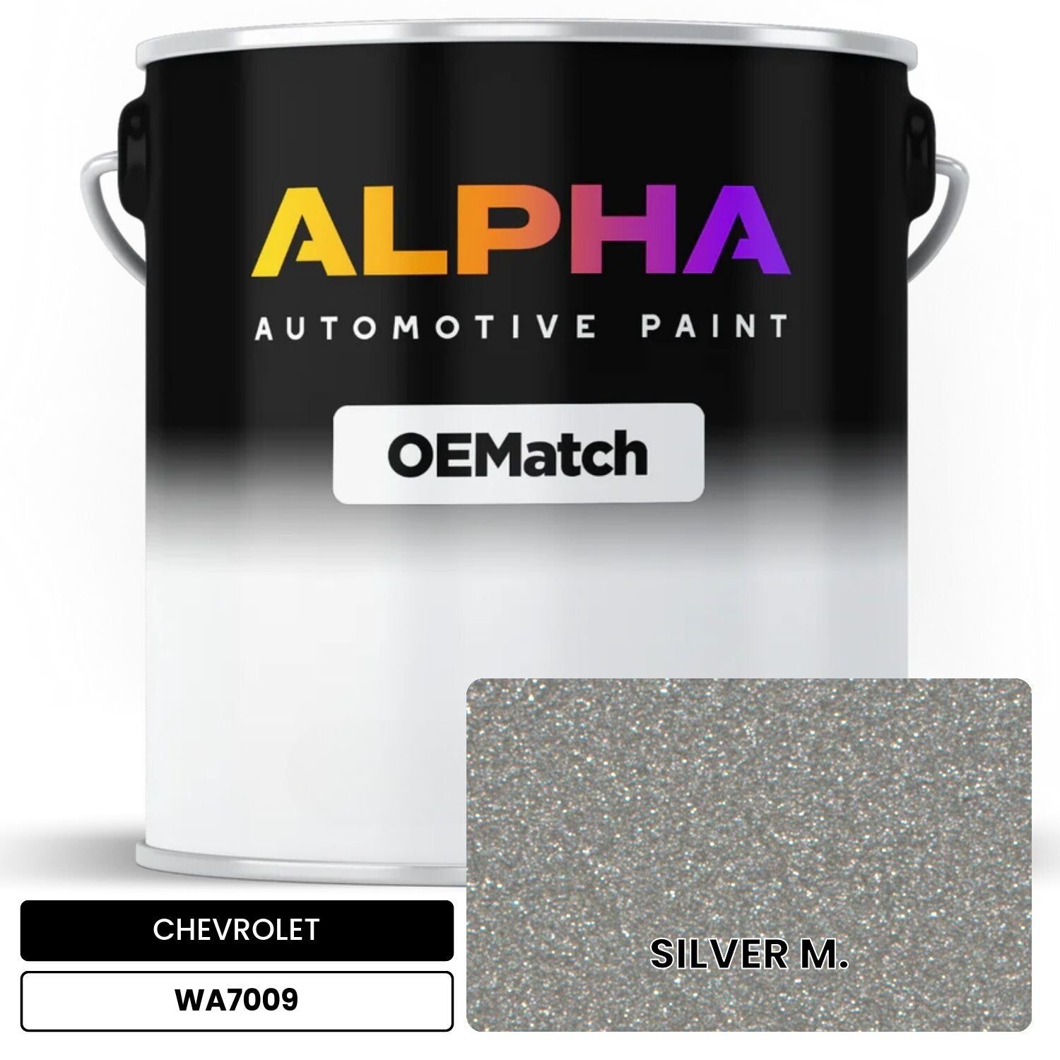 CHEVROLET SILVER M. WA7009 OEMatch Basecoat