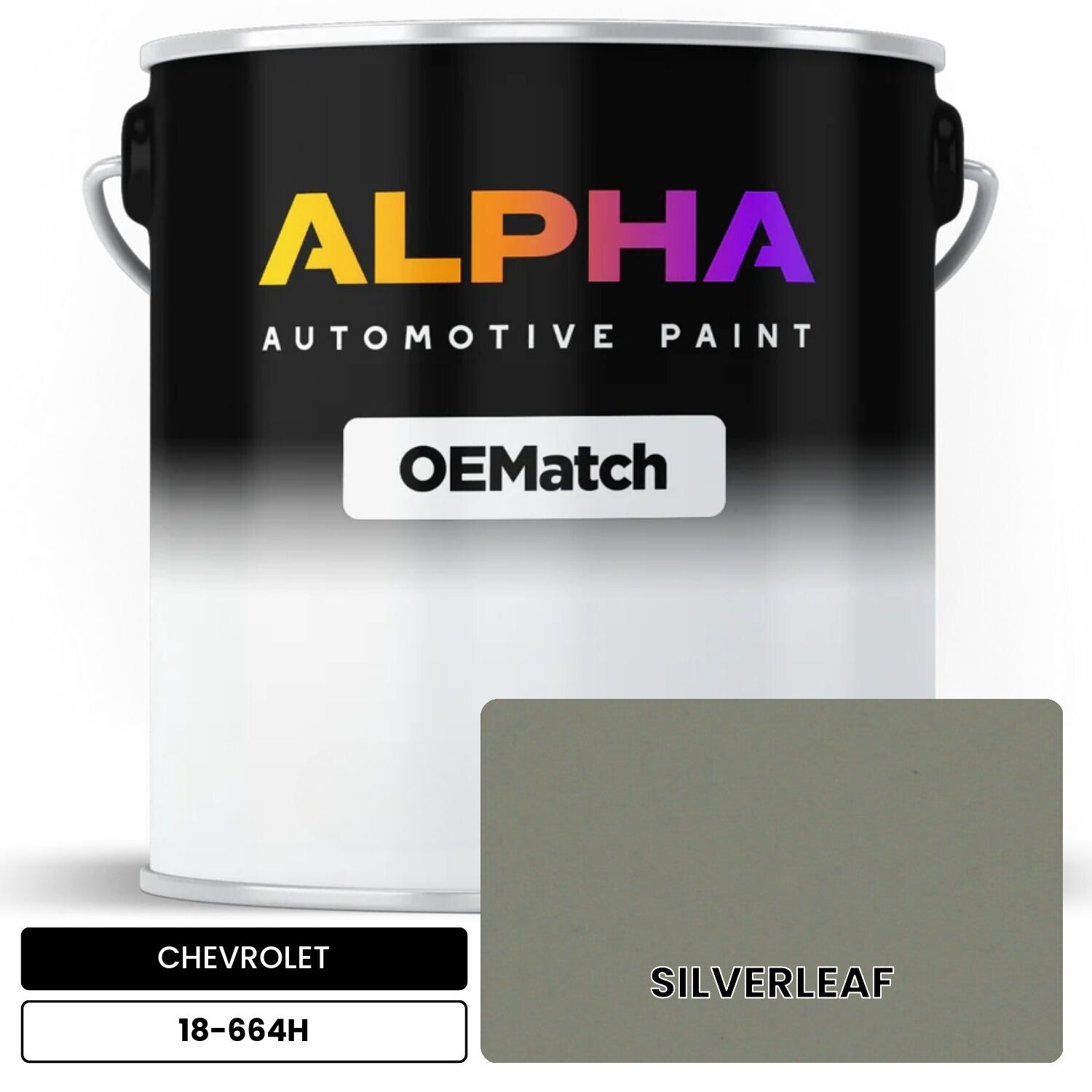 CHEVROLET SILVERLEAF 18-664H OEMatch Basecoat