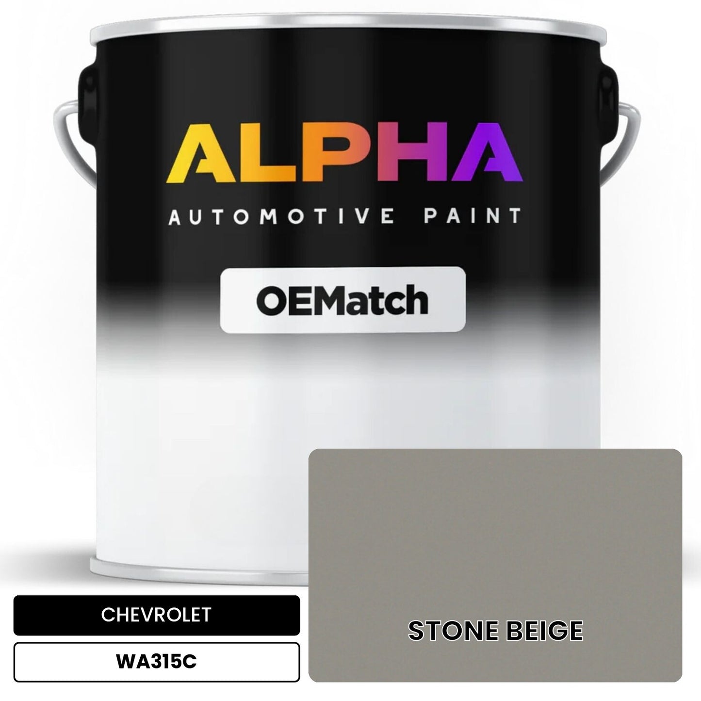 CHEVROLET STONE BEIGE WA315C OEMatch Basecoat