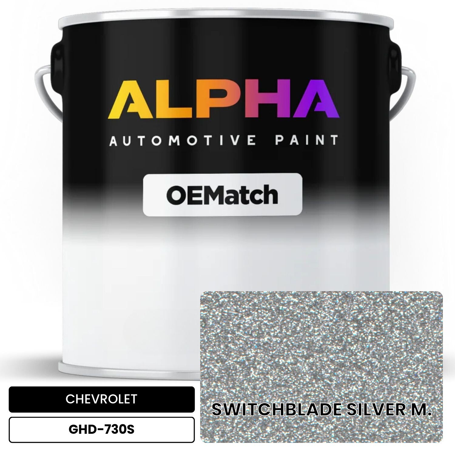 CHEVROLET SWITCHBLADE SILVER M. GHD-730S OEMatch Basecoat