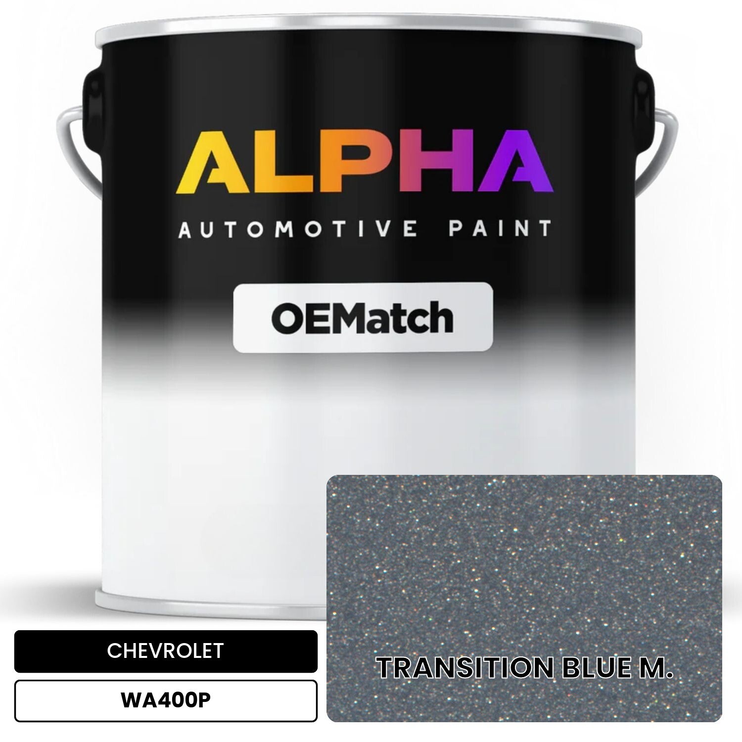 CHEVROLET TRANSITION BLUE M. WA400P OEMatch Basecoat