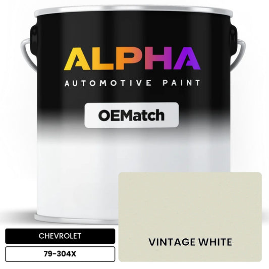 CHEVROLET VINTAGE WHITE 79-304X OEMatch Basecoat