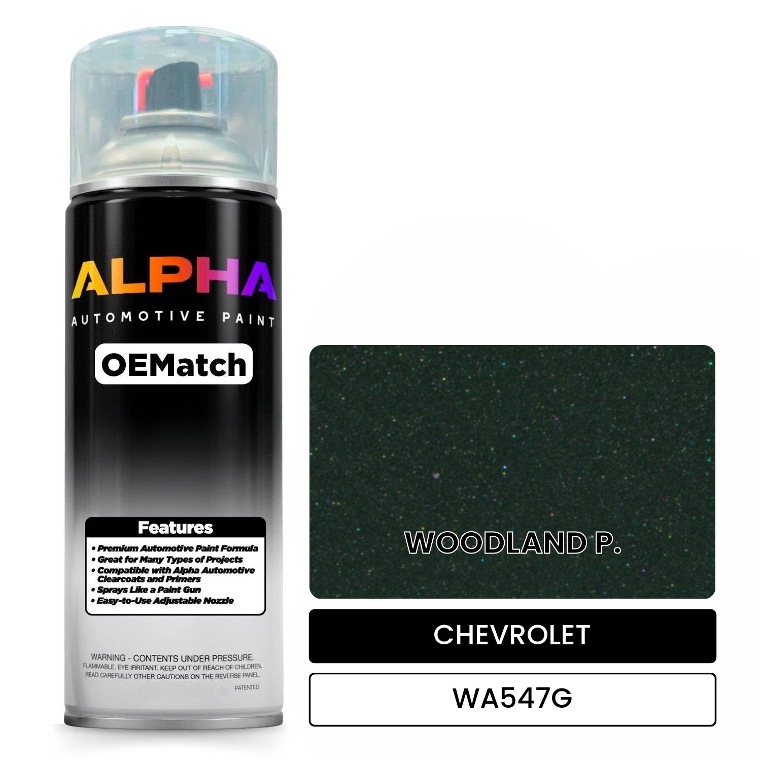 CHEVROLET WOODLAND P. WA547G OEMatch Spraycan