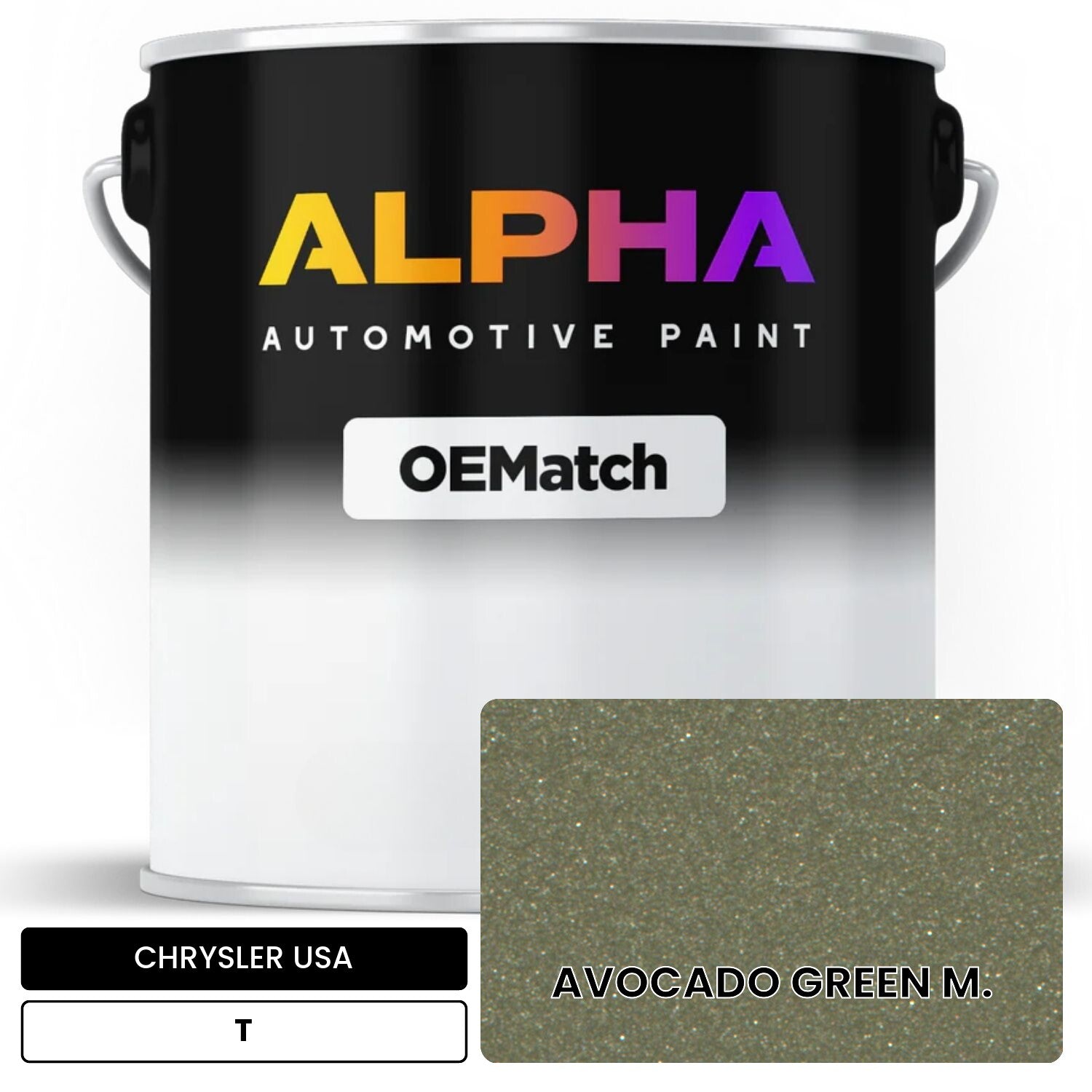 CHRYSLER USA AVOCADO GREEN M. T OEMatch Basecoat