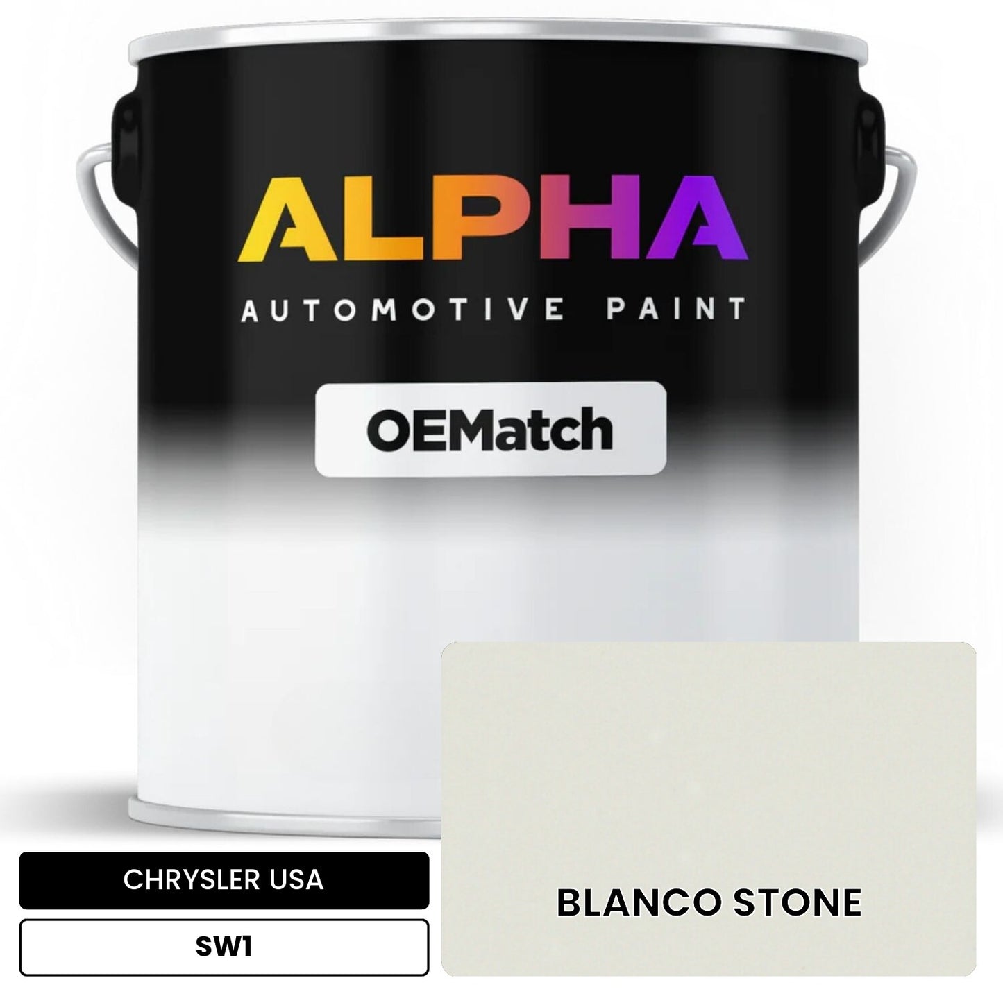 CHRYSLER USA BLANCO STONE SW1 OEMatch Basecoat