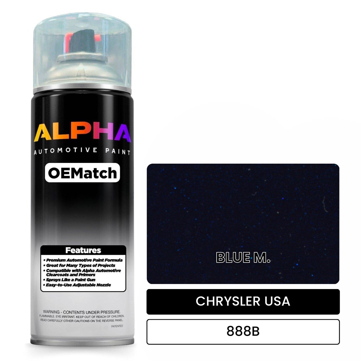 CHRYSLER USA BLUE M. 888B OEMatch Spraycan