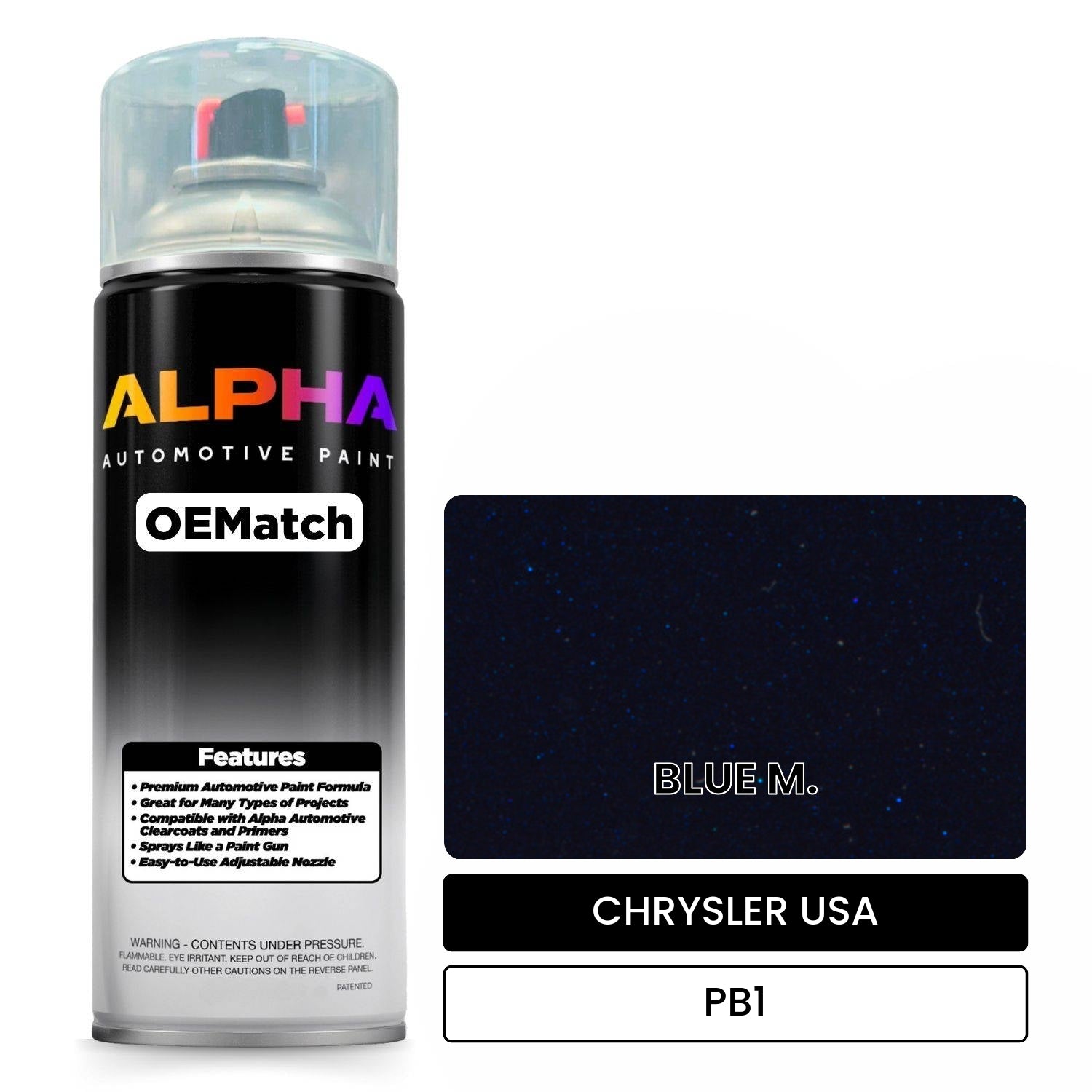 CHRYSLER USA BLUE M. PB1 OEMatch Spraycan