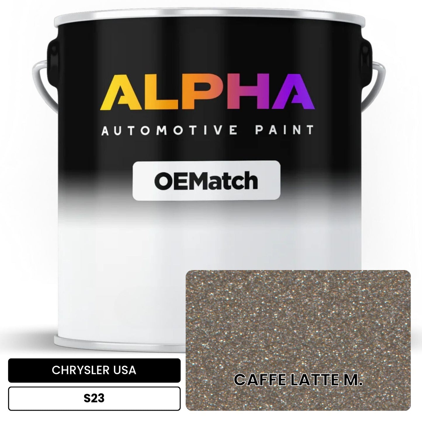 CHRYSLER USA CAFFE LATTE M. S23 OEMatch Basecoat