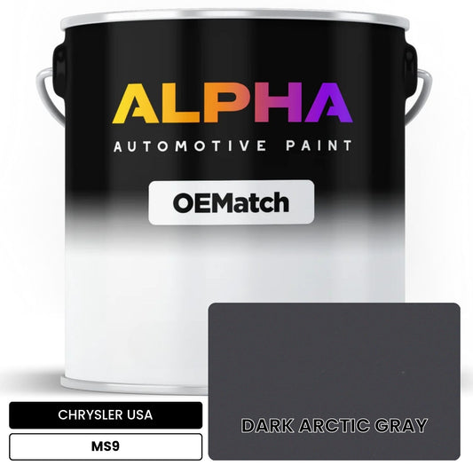 CHRYSLER USA DARK ARCTIC GRAY MS9 OEMatch Basecoat
